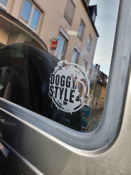Aufkleber rund DoggyStyle