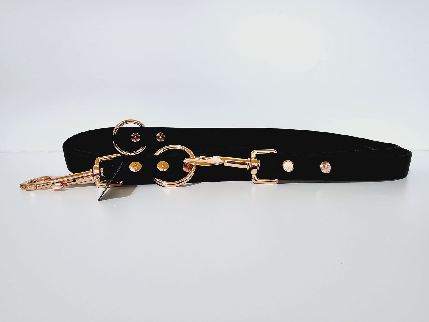 Doppelleine 2m lite black /  black "mister"