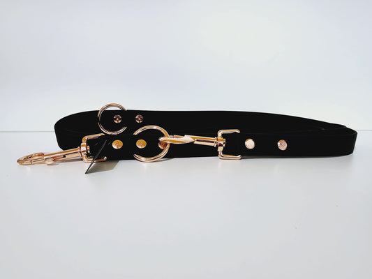 Doppelleine 2m lite black /  black "mister"