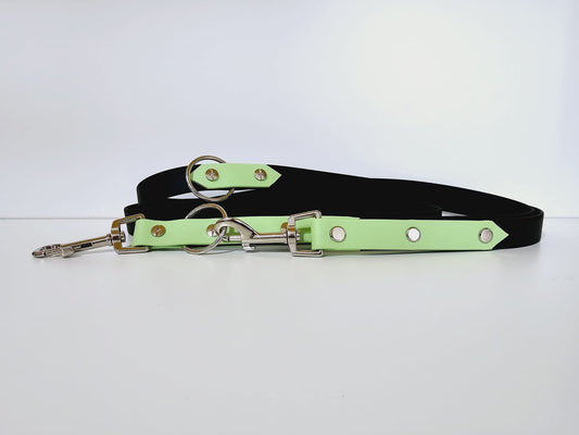 Doppelleine 2m black /  green "bubbelgun"