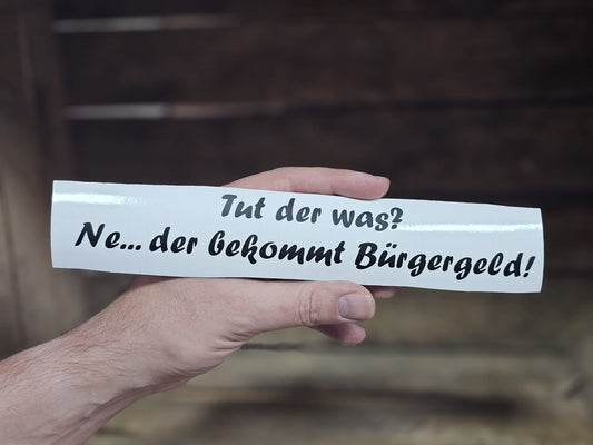 Aufkleber - Tut der was - DoggyStyle 25cm
