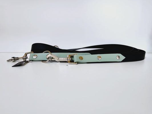 Doppelleine 2m black /  green ""
