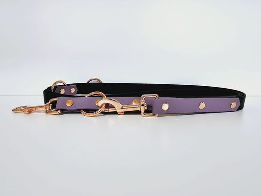 Doppelleine 2m black /   violett "princess"