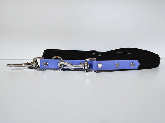 Doppelleine 2m black /   blue "boy"