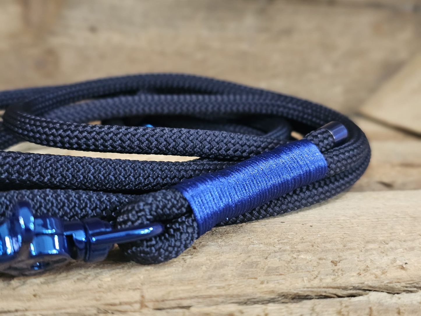 Tauleine 2,20m | 8mm | Scherenkarabiner dunkelblau / blau
