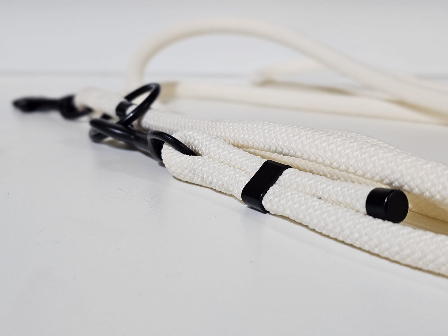 Tauleine 2,20m | 8mm | Bolzenhacken weiss / schwarz