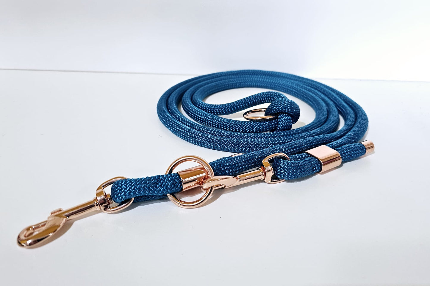 Tauleine 2,20m | 10mm | Bolzenhacken rose gold / marin