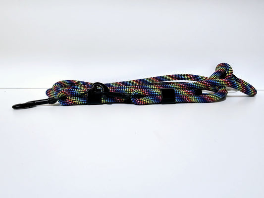 Tauleine 2,20m | 10mm | Bolzenhacken silber / rainbow