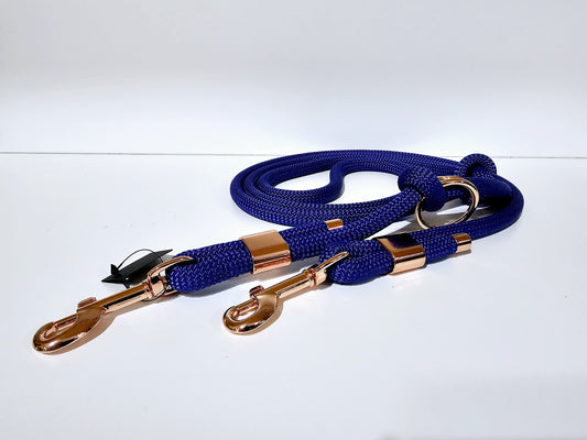 Tauleine 2,20m | 10mm | Bolzenhacken rose gold / blau