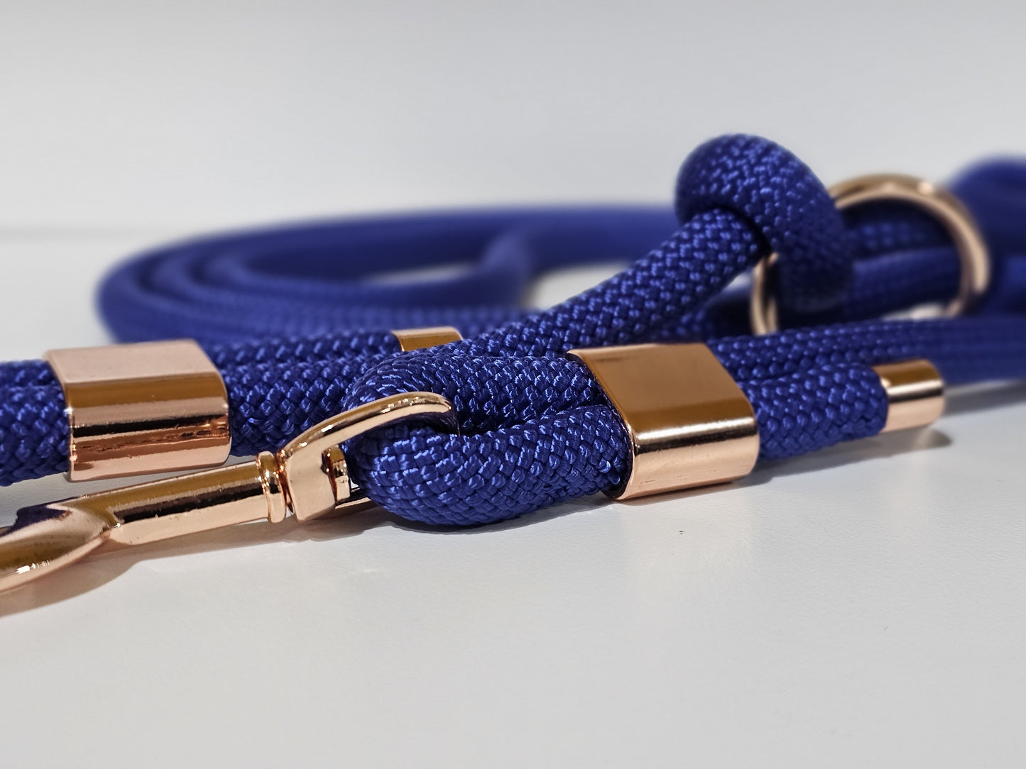 Tauleine 2,20m | 10mm | Bolzenhacken rose gold / blau