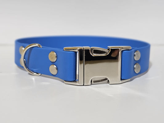 Halsband 25mm breit | hellblau / rose gold
