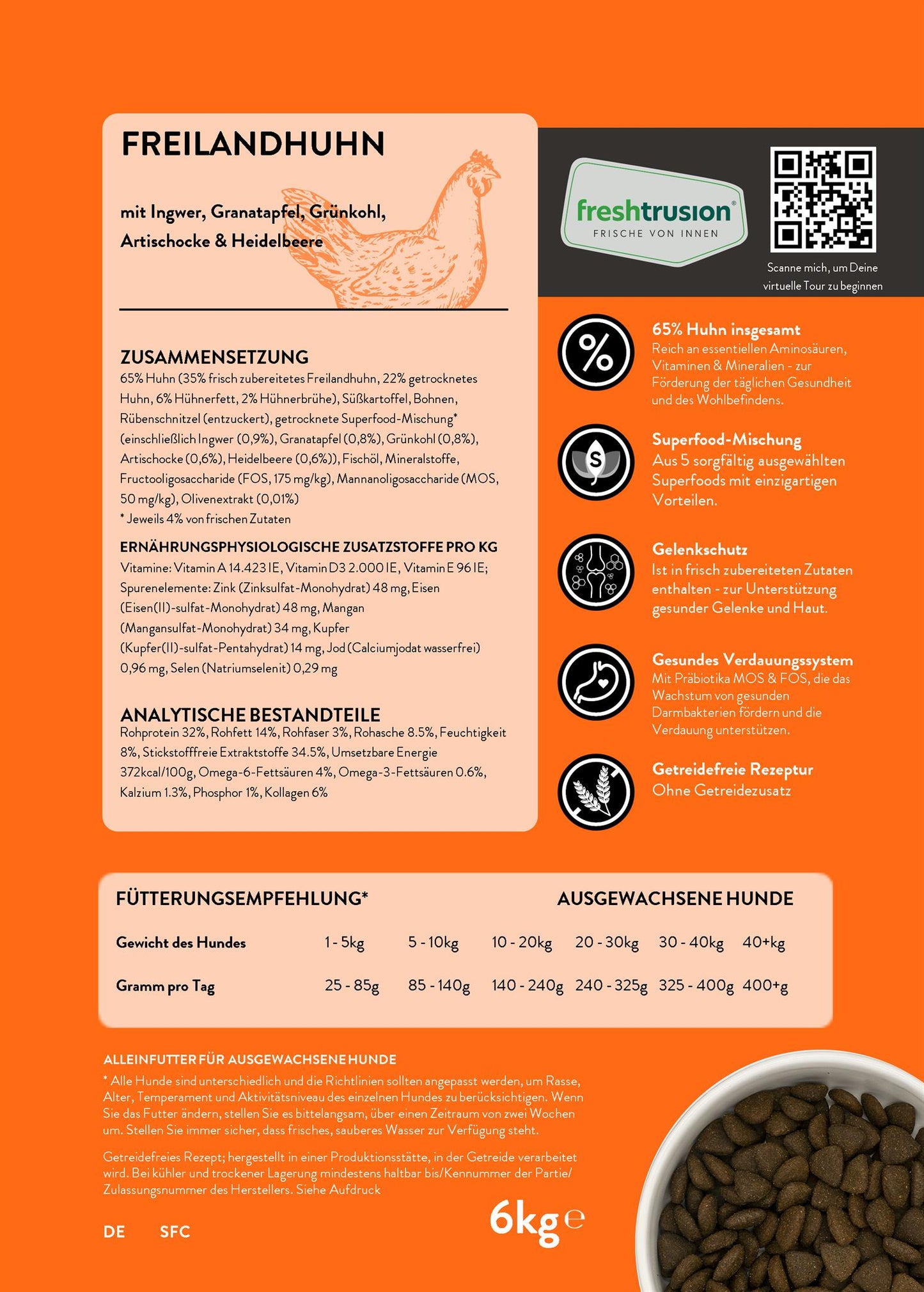 Freilandhuhn 6kg