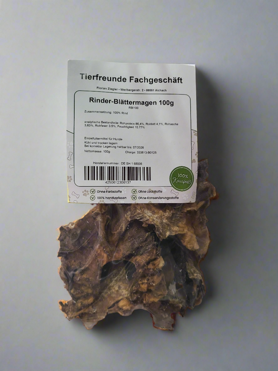 Rinder Blättermagen 100 Gramm