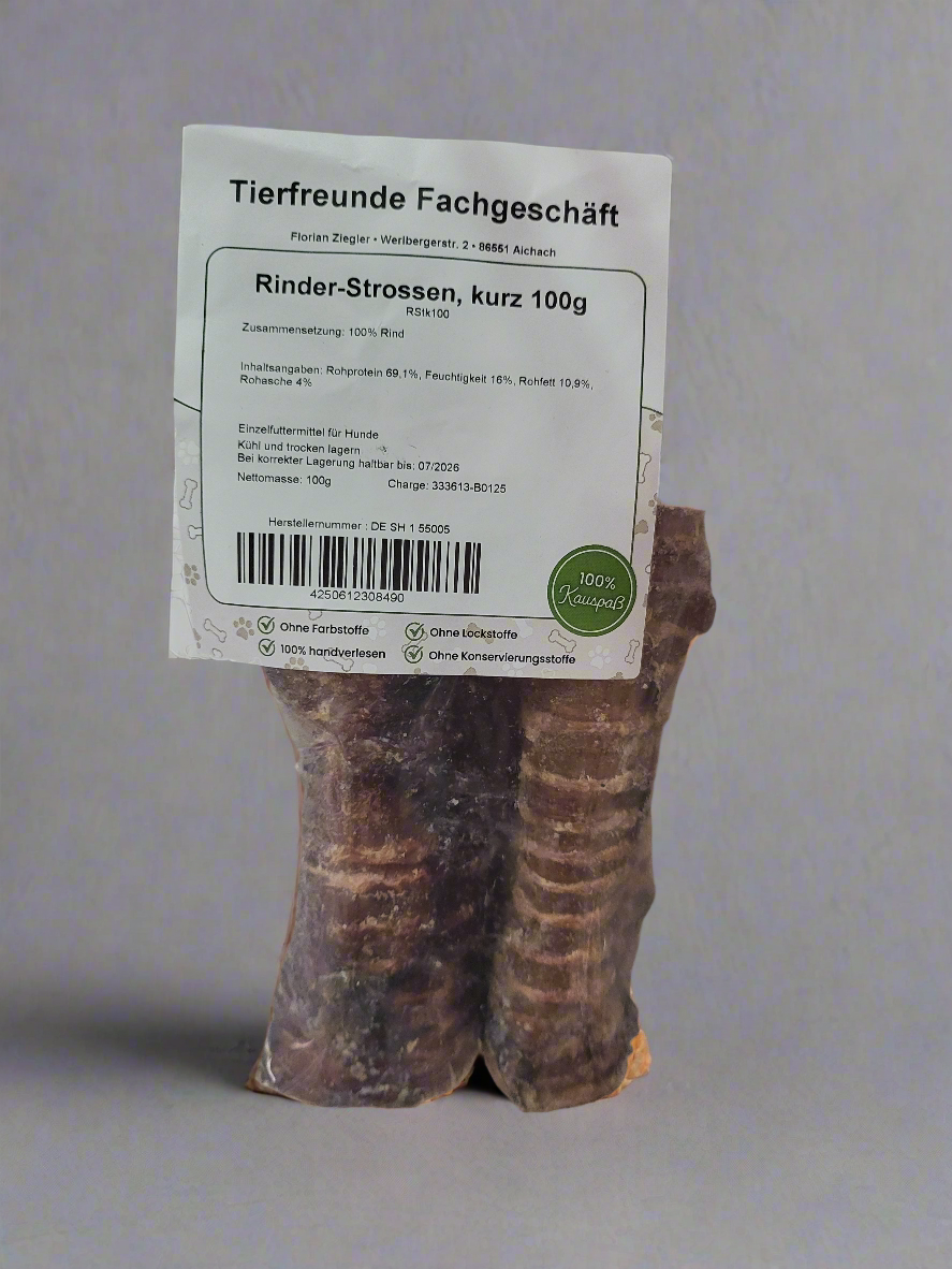 Rinder Strossen kurz 100 Gramm
