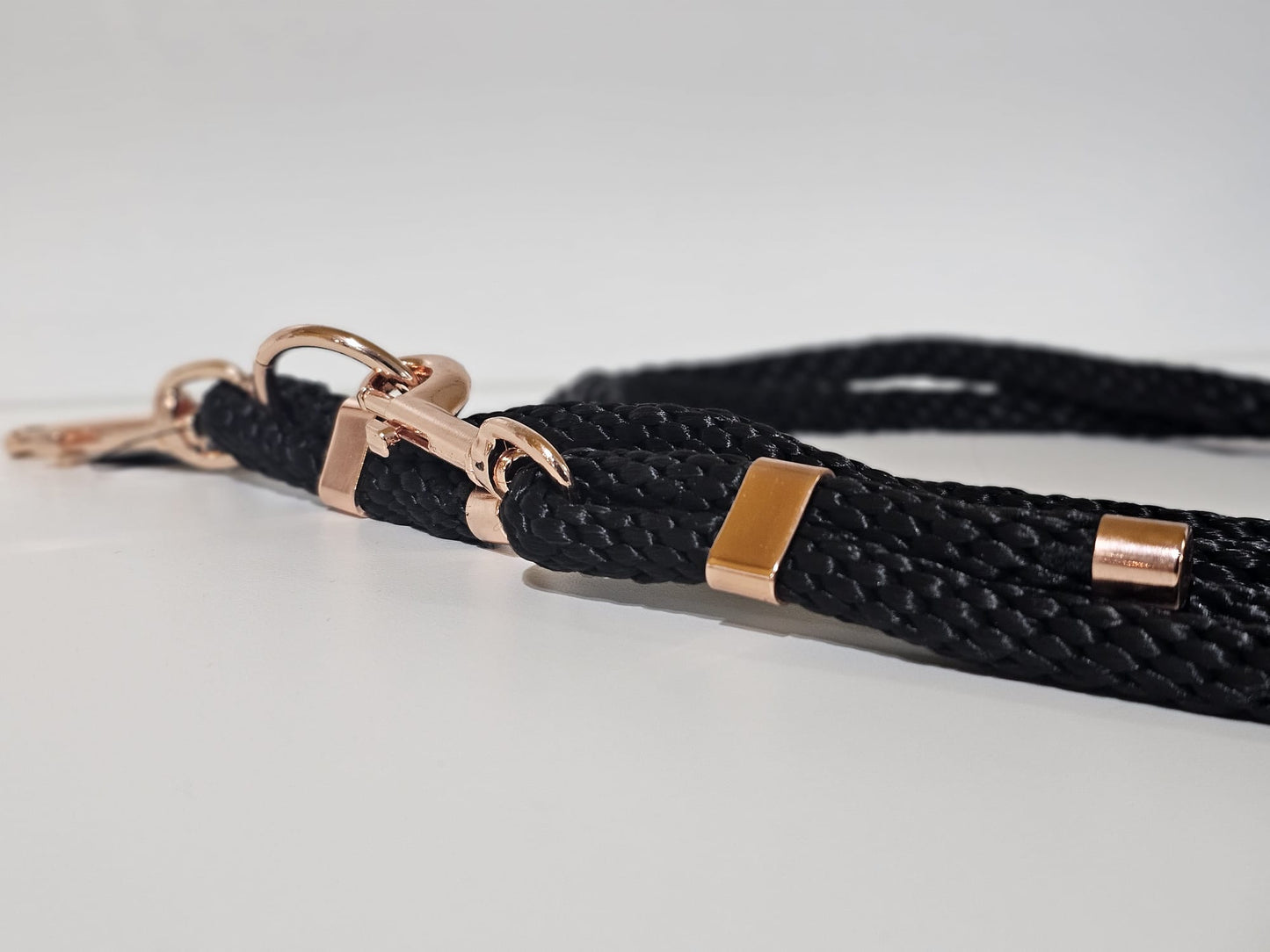 Tauleine 2m | 8mm schwarz / rose gold