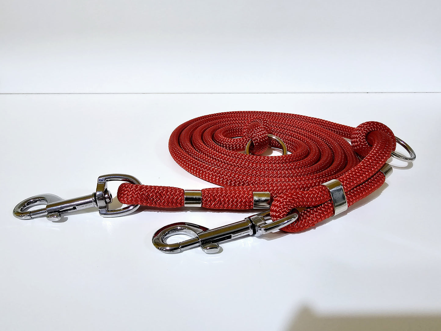 Tauleine 2,20m | 10mm | Bolzenhacken silber / rot