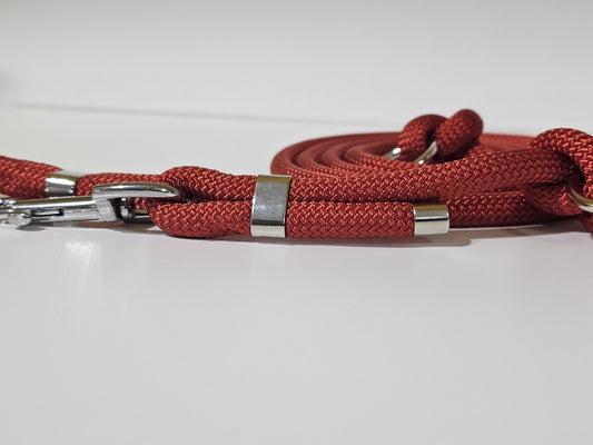 Tauleine 2,20m | 10mm | Bolzenhacken silber / rot