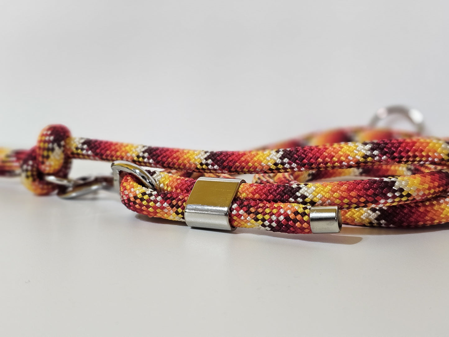 Tauleine 2,20m | 10mm | Bolzenhacken silber / fire