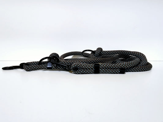 Tauleine 2,20m | 10mm | Bolzenhacken schwarz / peacock