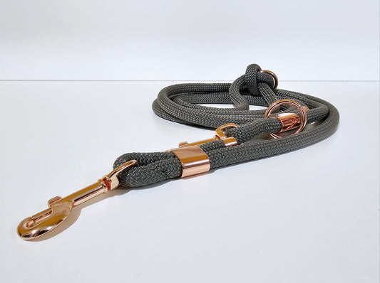 Tauleine 2,20m | 10mm | Bolzenhacken rose gold / grau