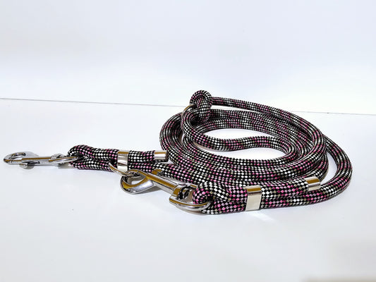 Tauleine 2,20m | 10mm | Bolzenhacken silber / silber - lila - schwarz