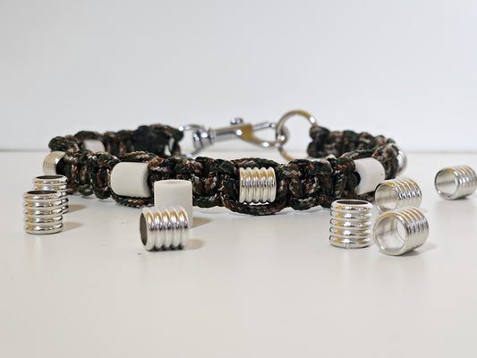 ANTI-ZECKENHALSBAND – Natürlicher Schutz ohne Chemie! camouflage / silber