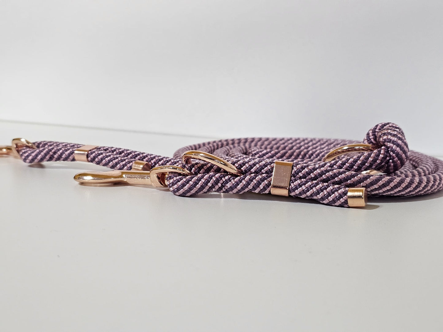 Tauleine 2,20m | 10mm | Bolzenhacken rose gold / lila - aubergine