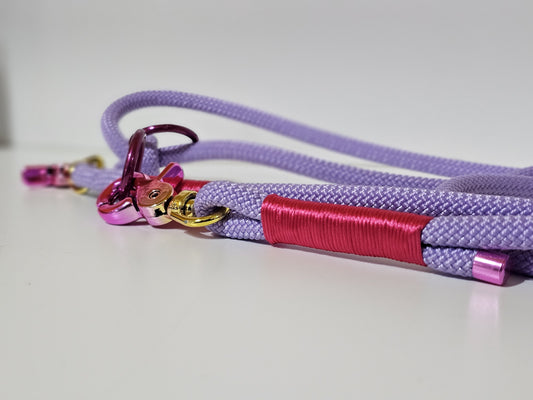 Tauleine 2,20m | 8mm | Scherenkarabiner lila / rainbow