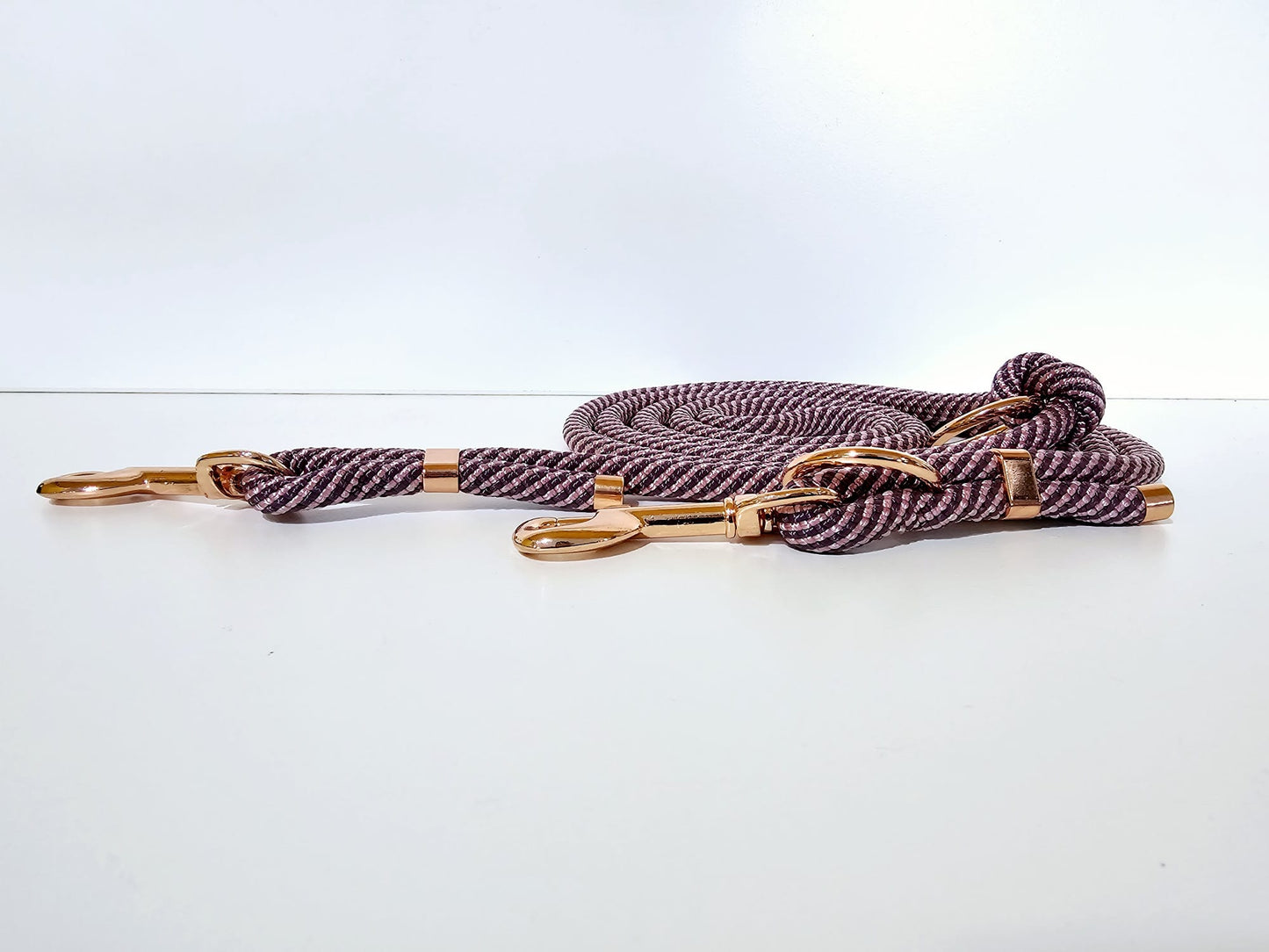 Tauleine 2,20m | 10mm | Bolzenhacken rose gold / lila - aubergine