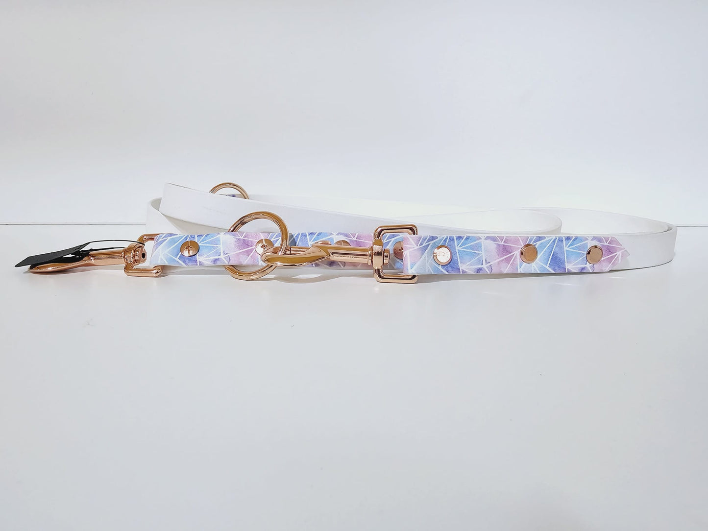 Langleine 2m white / pink & blue pattern "favorit"