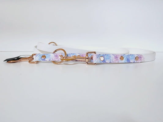 Langleine 2m white / pink & blue pattern "favorit"