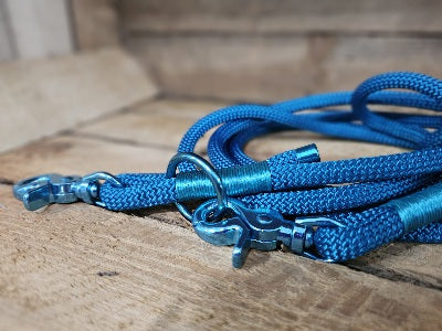 Tauleine 2,20m | 8mm | Scherenkarabiner blau / blau