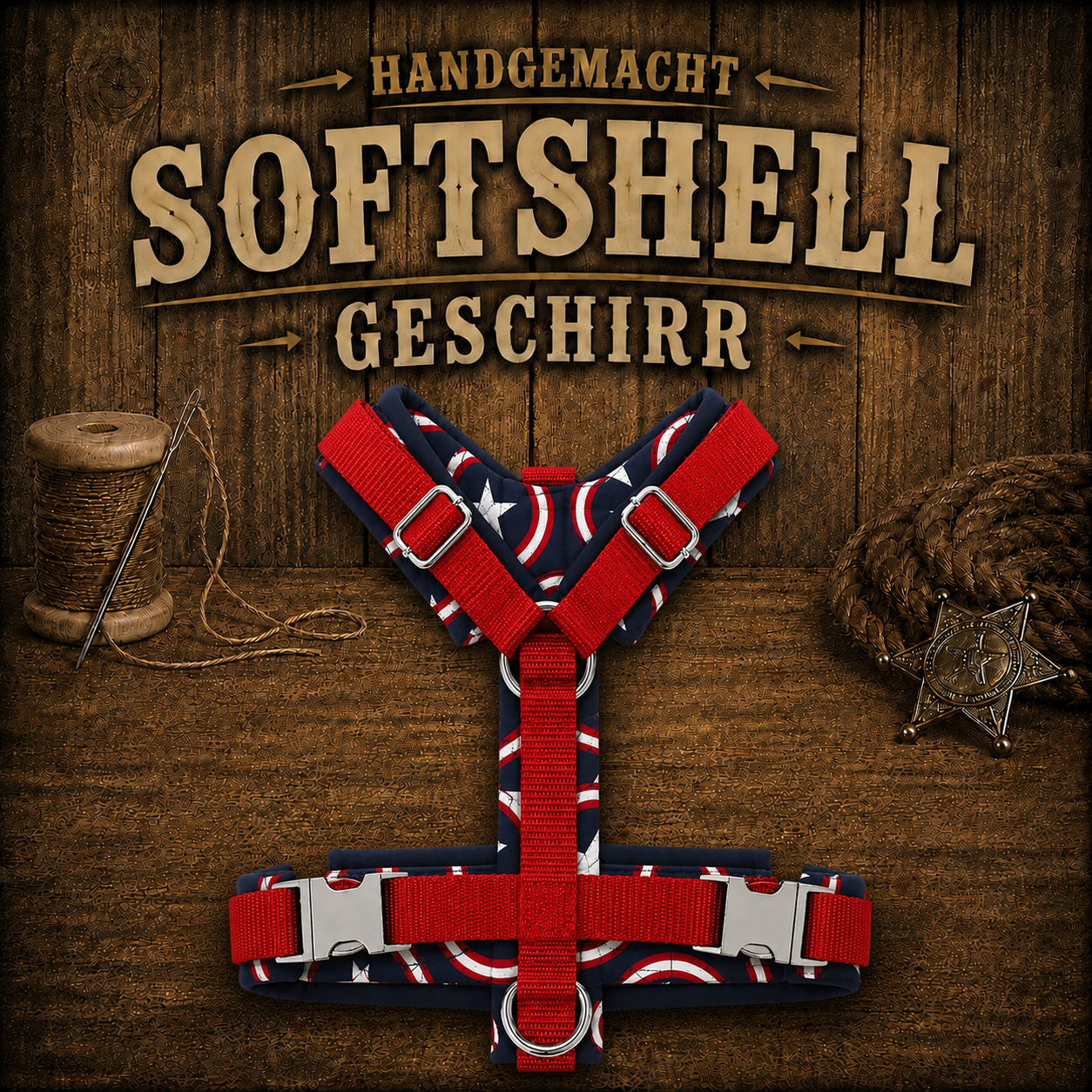 Geschirr Softshell Nylon AMERICA