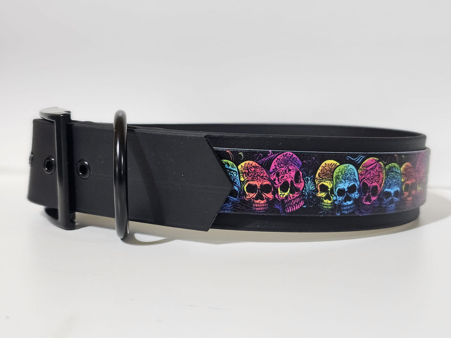 Halsband Biothane 25mm breit " colorful killer head "
