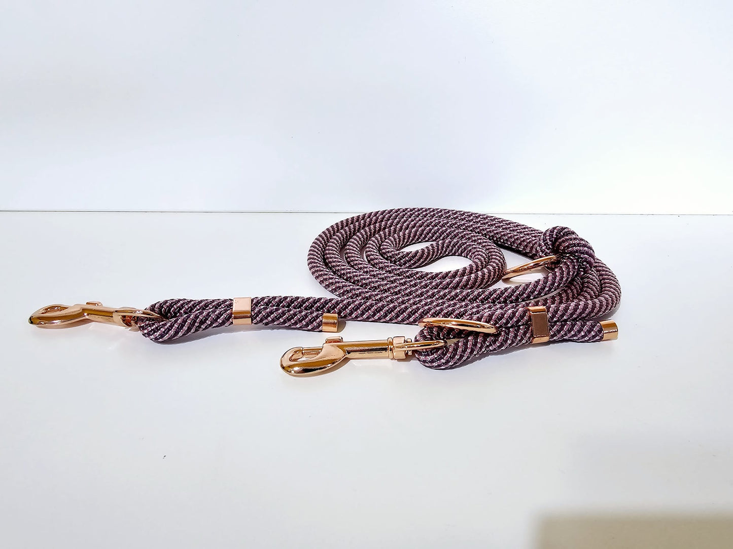 Tauleine 2,20m | 10mm | Bolzenhacken rose gold / lila - aubergine