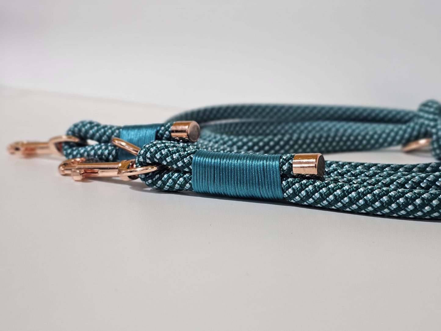 Tauleine 2,20m | 10mm | Bolzenhacken rose gold / blau - marine