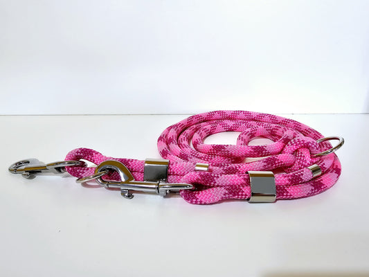 Tauleine 2,20m | 10mm | Bolzenhacken silber / pink