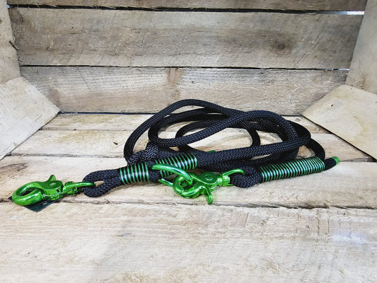 Tauleine 2,20m | 8mm | Scherenkarabiner schwarz / grün