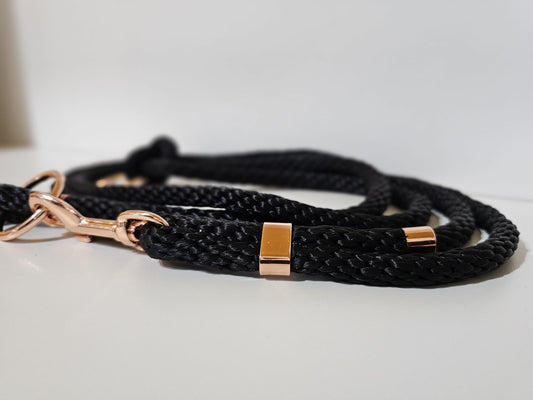 Tauleine 2m | 10mm schwarz / rose gold
