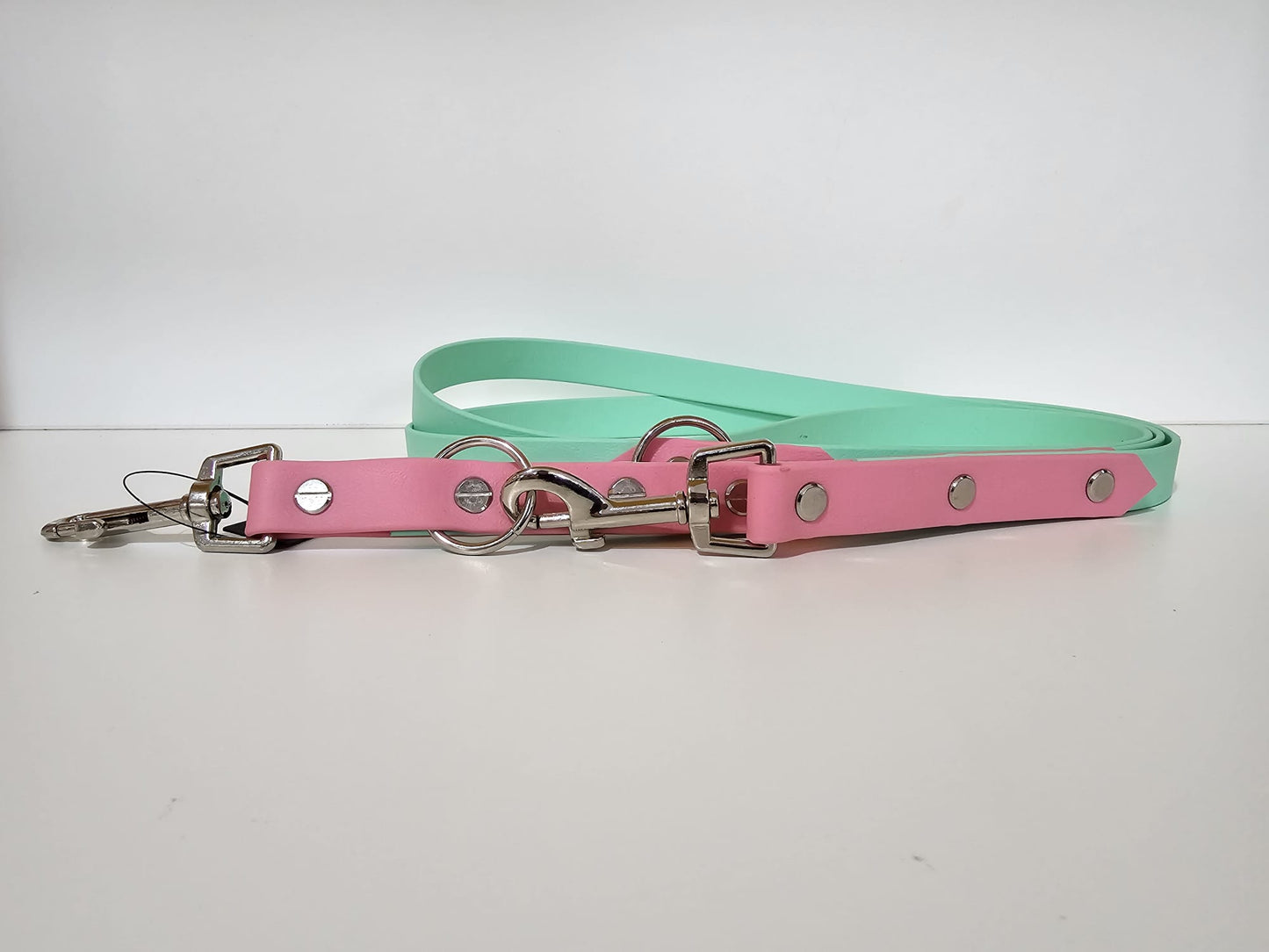 Doppelleine 2m blue /  violett "mimimi"