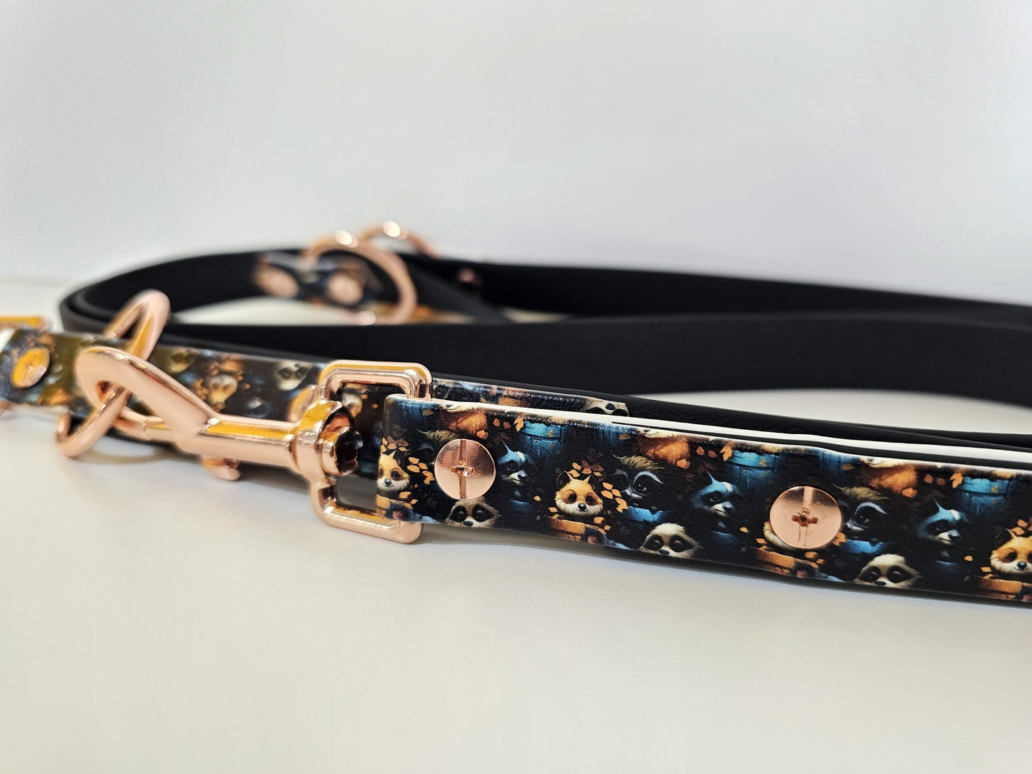 Langleine 2m black / racoon "racon"