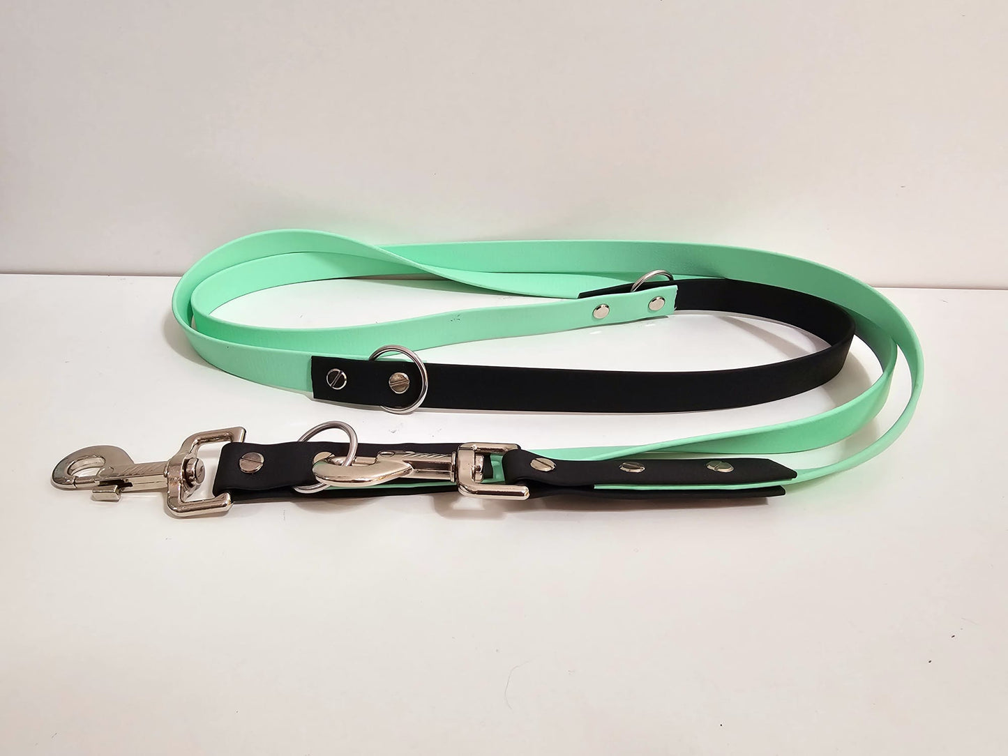 Langleine 2,2m green / black "mint"