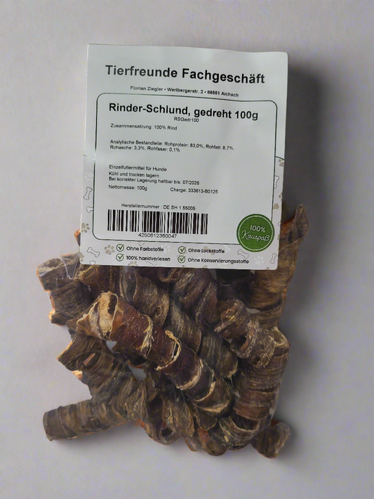 Rinder Schlund gedreht 100 Gramm