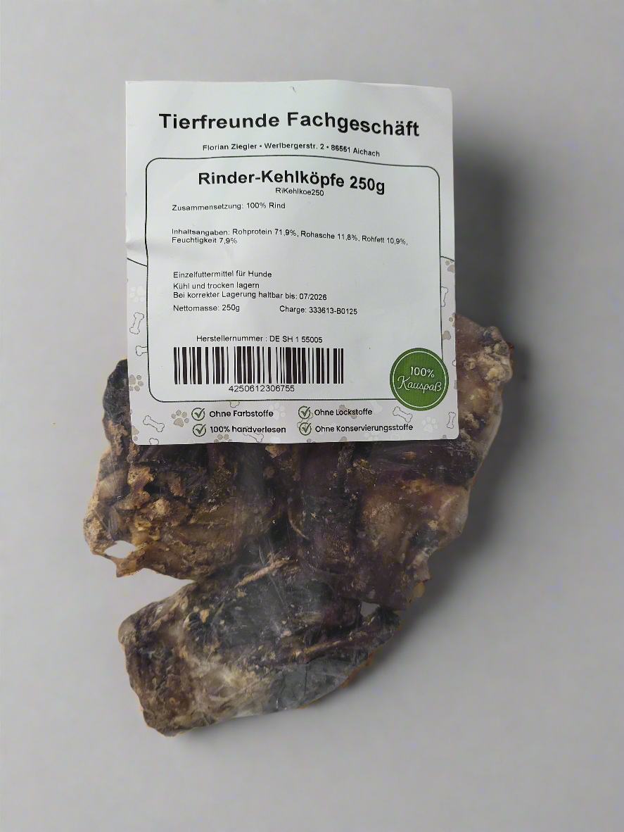 Rinder Kehlköpfe 250 Gramm