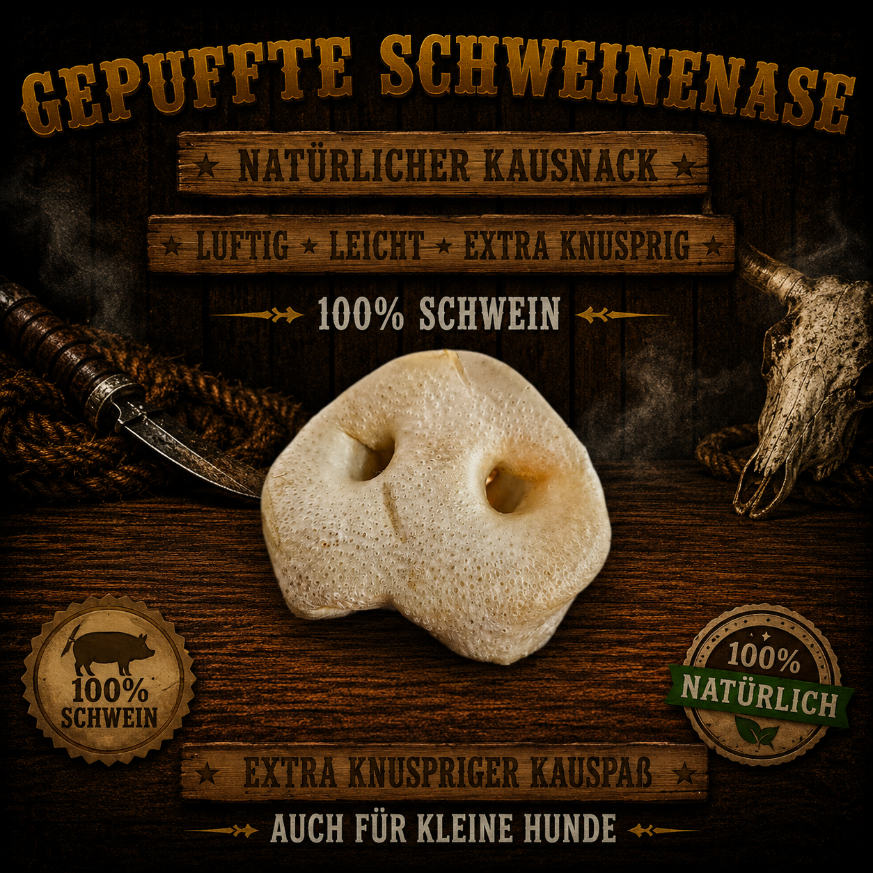 Schweinenase gepufft