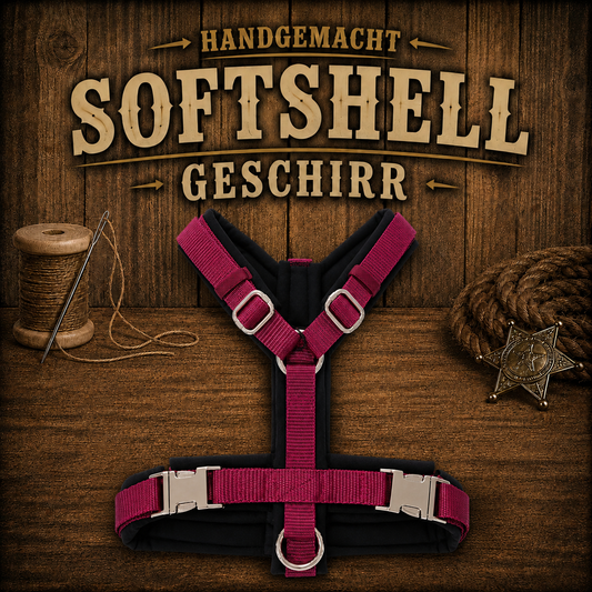 Geschirr Softshell Nylon Lila