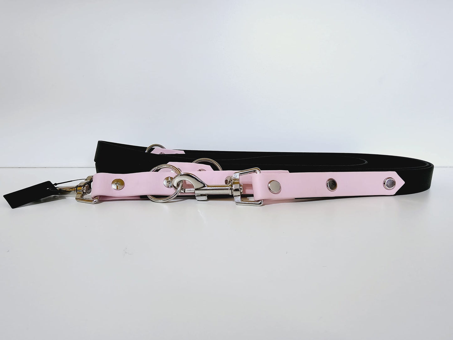 Doppelleine 2m black /  pink "missy"