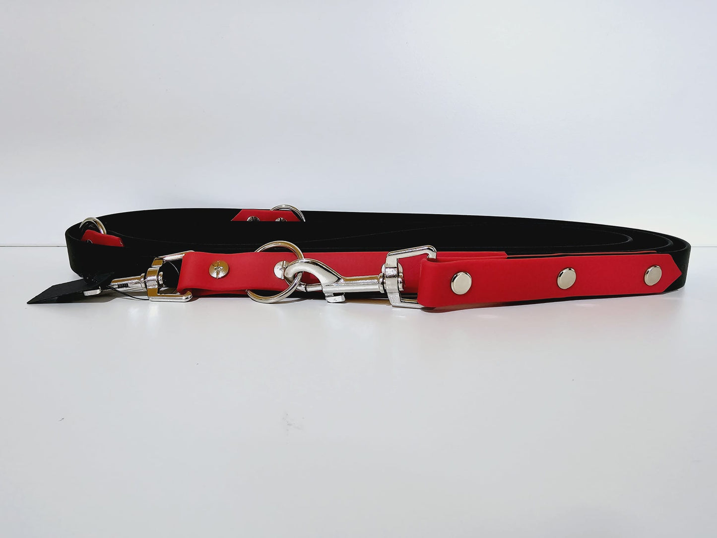 Doppelleine 2m red /  black "fire"