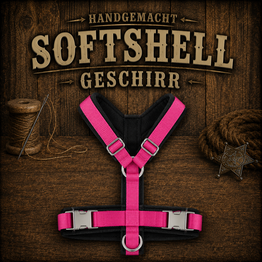 Geschirr Softshell Nylon Pink